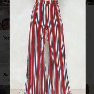 Nasty Gal Striped Wide-Leg Pants